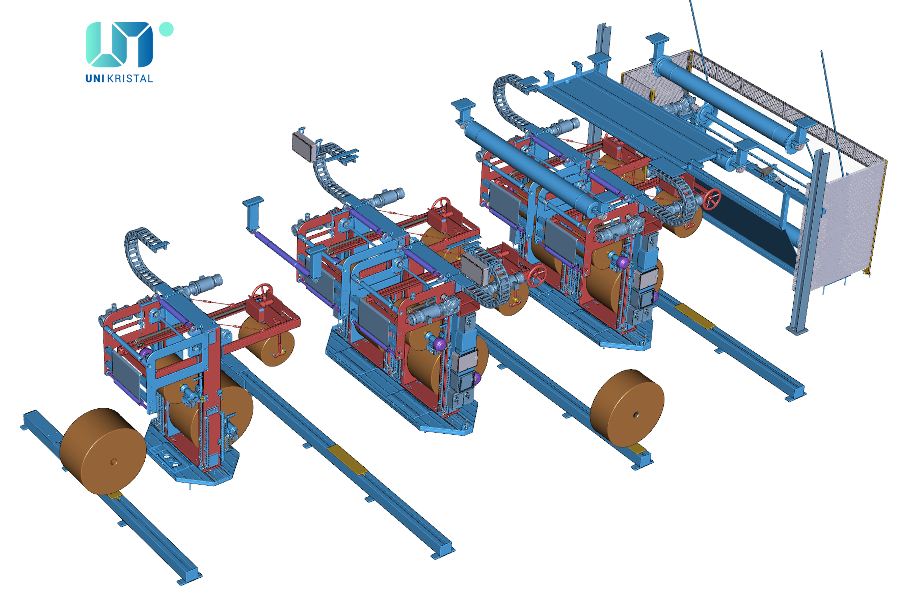 Odvijalni sistem z avtomatskim napeljevanje trakov